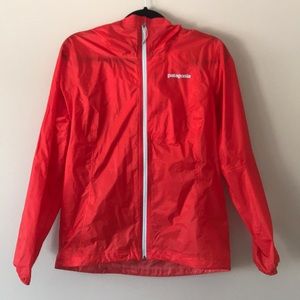 Red light weight Patagonia rain jacket